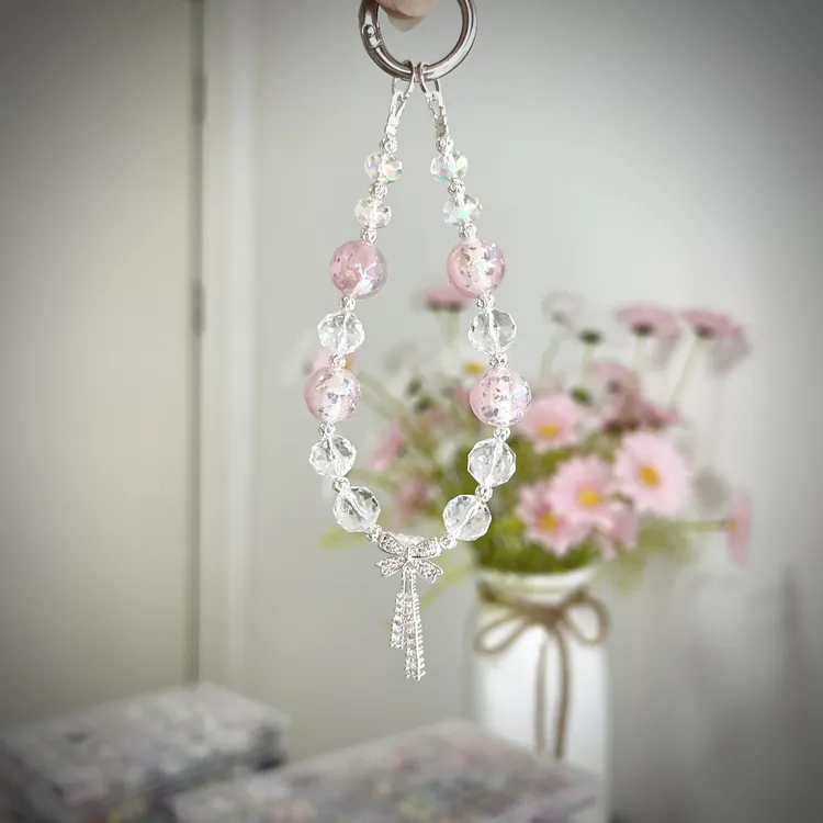 女少女风精致优雅海蒂珠手机链挂件小滴溜小清新简约女款