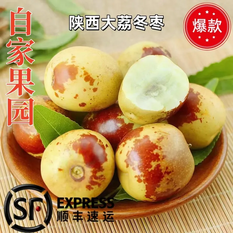 【自家果园现摘现发】新鲜陕西大荔冬枣1-3-5斤优质水果鲜脆甜正宗