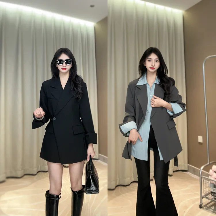 2025年秋季新款小西服显瘦气质设计感收腰网红