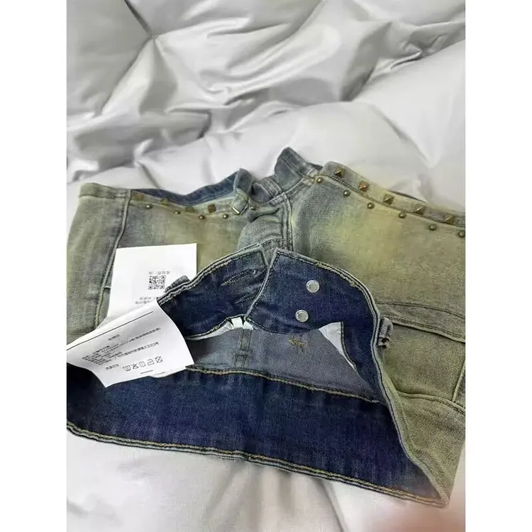 美式复古辣妹牛仔超短裤女2025春夏新款弹力紧身显瘦a字阔腿热裤