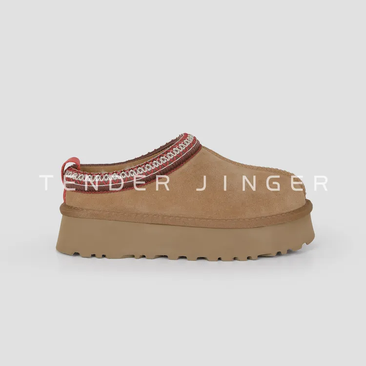 Tender Jinger｜线下专供 加绒民族风编织羊毛包头拖鞋 M251028