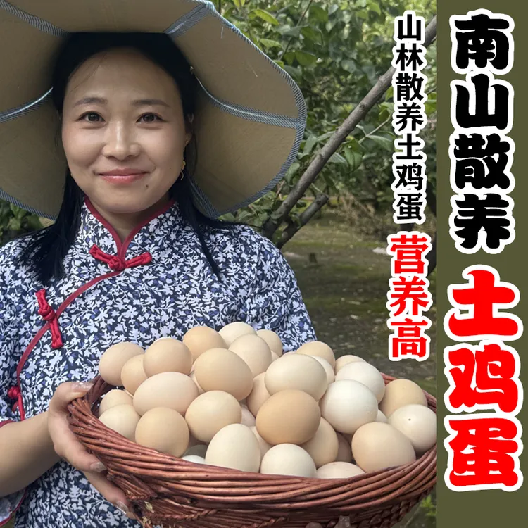 农家散养土鸡蛋50枚一箱营养小孩早餐正宗新鲜每日现捡