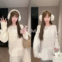 【mimius】U 山羊绒羊毛重工钩花针织毛衣 WG11015