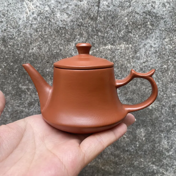 130毫升开运壶朱泥梅花七孔手拉壶DT