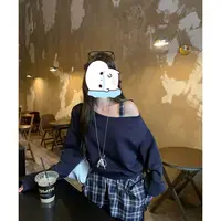 （更衣铺专属）917格子拼接卫衣