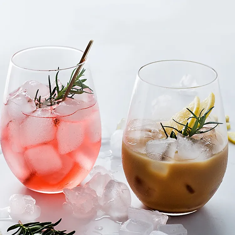 玻璃杯子批發耐高温大肚饮料杯大容量果汁杯家用喝水杯创意透明