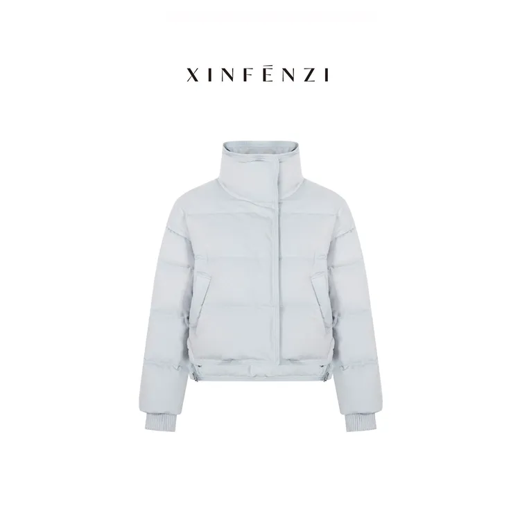 【空气吐司】XINFENZI 莱赛尔羊毛95白鹅绒立领短款羽绒服 WJK36720