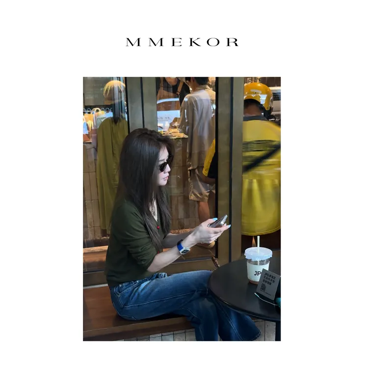 MMEKOR“高原烟绿”针织衫 2025新款秋款静奢老钱风百搭上衣 30168
