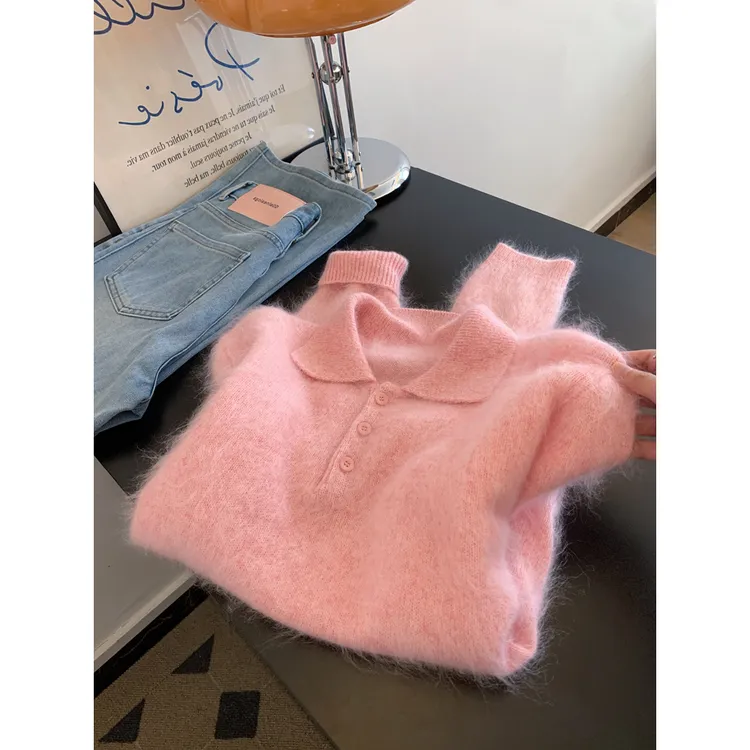 美爆了！巨喜欢这件！高级感好看毛衣女秋冬季新款慵懒风针织衫上衣