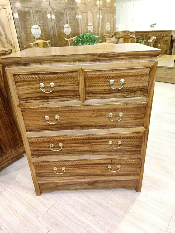 独板中式卧室老香樟木五斗柜全实木斗柜纯老香樟木储物字画收纳柜