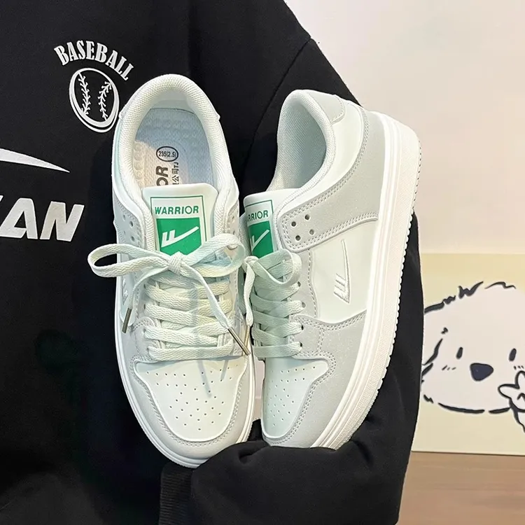 回力鞋子女款夏季2025新款百搭爆款厚底小白鞋学生透气平底板鞋女