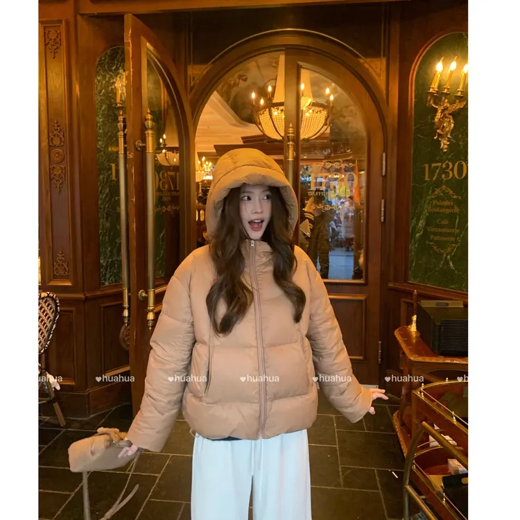 【花花】南瓜马车~韩系泡芙云感时尚百搭保暖设计师90白鸭绒羽绒服