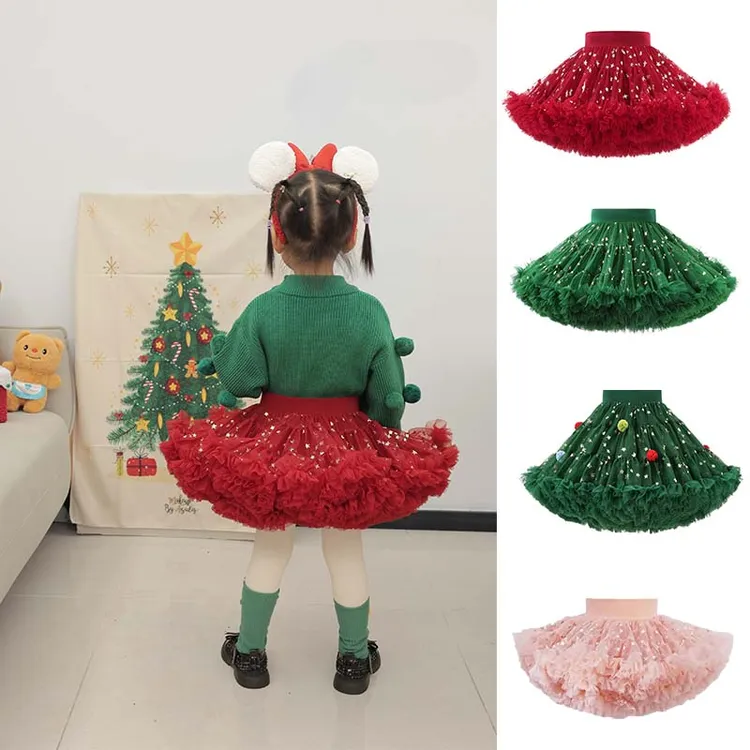 儿童半身裙女童公主tutu裙周岁礼服表演服法国网纱兔兔蓬蓬裙宝宝