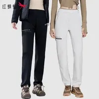红蜻蜓 高弹中腰秋季百搭长裤运动简约直筒户外休闲裤