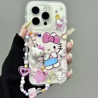 摸脸凯蒂适用苹果iphone小米15promax防摔vivo华为oppo手机壳女
