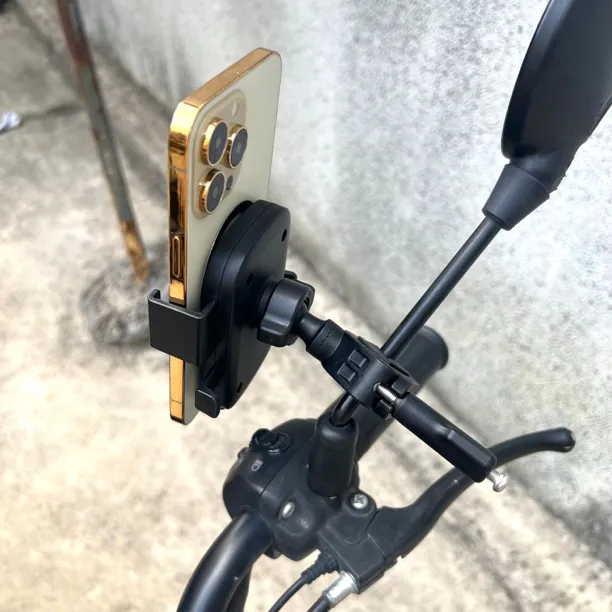 电动摩托车后视镜杆专用导航手机支架电瓶车免拆通用安装手机支架