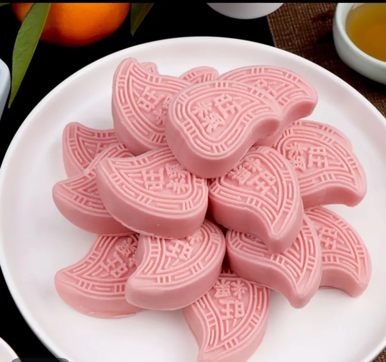 潮汕特产鹏发绿豆馅红桃粿潮汕桃粿糕点