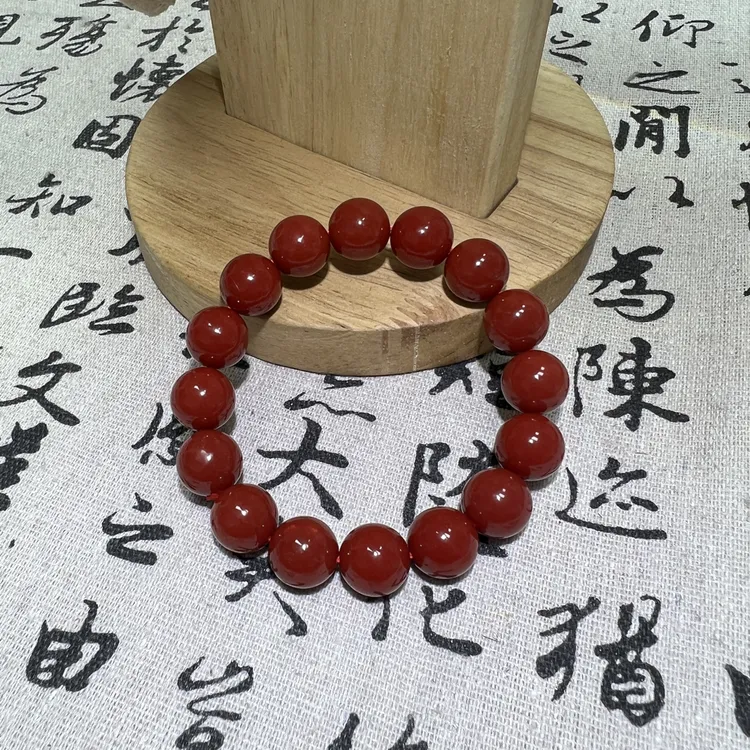 [沐言严选]13m牛血红手链A141