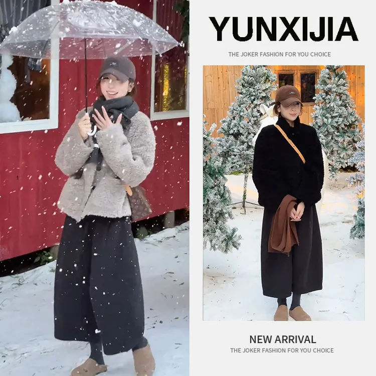 2025秋季新款时尚气质慵懒风宽松休闲百搭外套裤子两件套