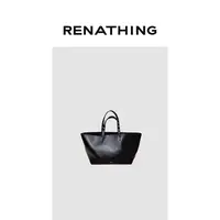 【RENATHING】铆钉装饰手提托特包