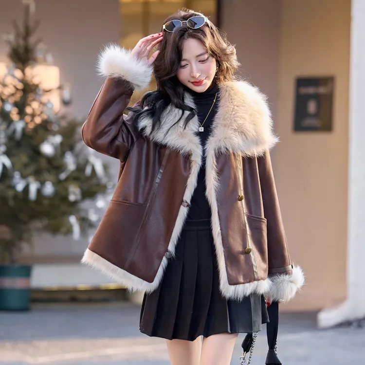 欧货皮草羽绒服女冬季新款今年流行爆款高端轻奢狐狸毛皮毛一体女