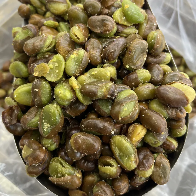 云南保山带壳绿心蚕豆香酥原味芥末味香辣味休闲炒货下酒菜(散称)