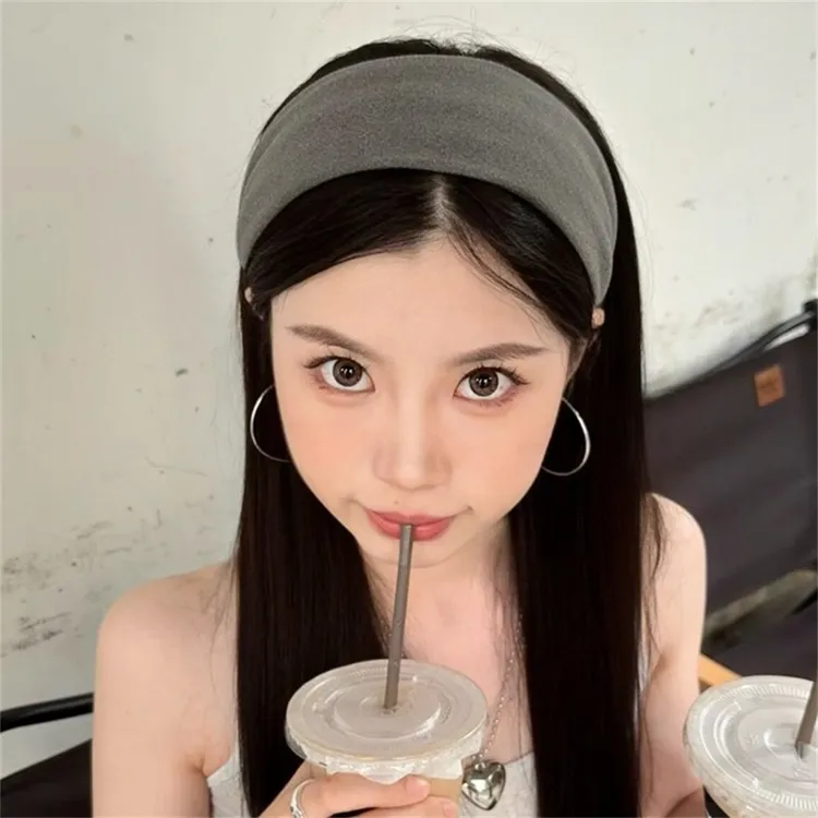 高颅顶宽边发箍女2025新款洋气高级感头箍外出百搭洗脸发饰发带