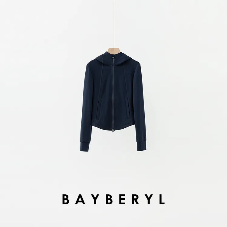 FF-BAYBERYL老贝人鱼套*上衣灰显瘦百搭运动舒适秋卫衣NT5H1309