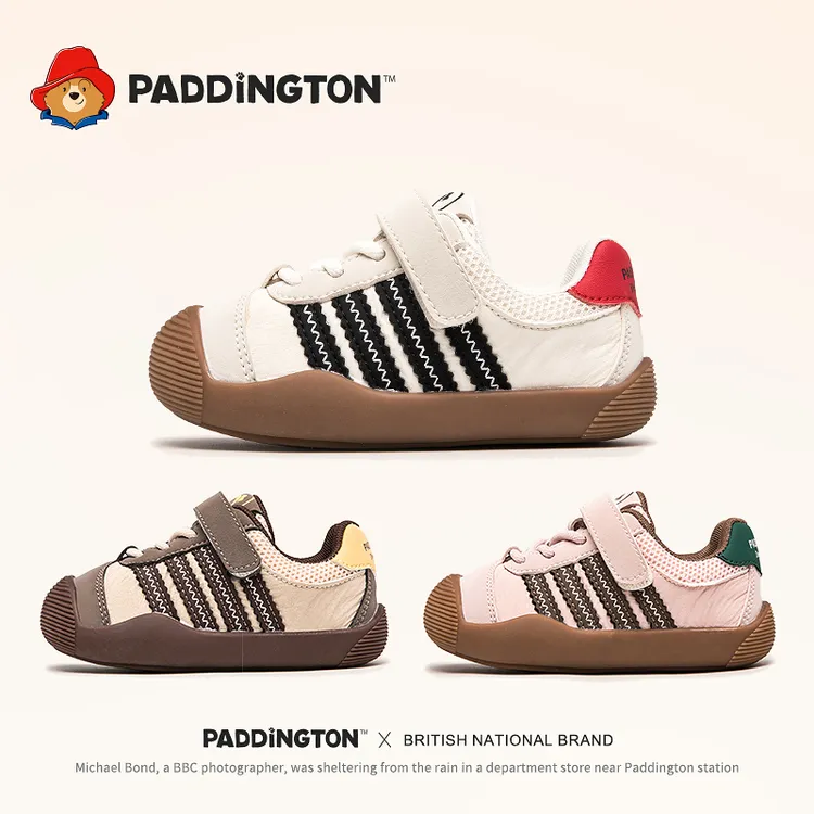 帕丁顿熊宝宝休闲鞋2025秋季新品小童学步鞋男女童韩版鞋-PD864