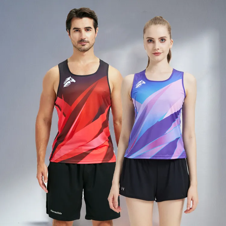 2025夏季新款马拉松专业男女装背心休闲速干透气跑步健身运动上衣