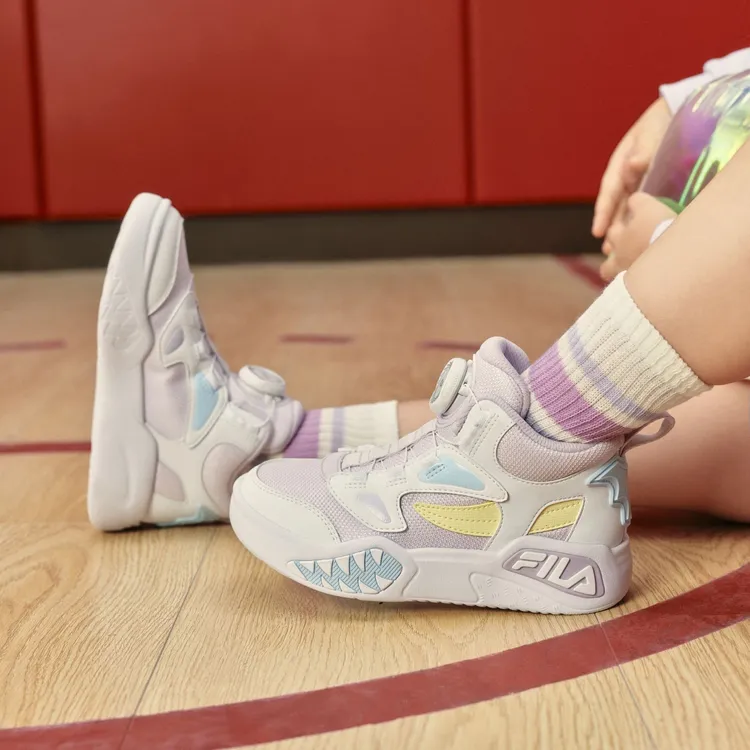 【蝙蝠鞋】斐乐儿童2025年秋冬新款小童儿童经典篮球鞋K54B341205