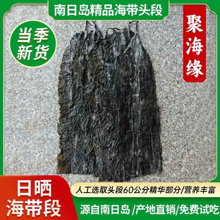 南日岛干海带头段60公分精品新鲜厚实软糯营养炖汤天然干货500g