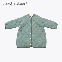 LUCASEMILYLOUIE欢姐0220两面穿菱格绗缝90鹅无领外套2510518