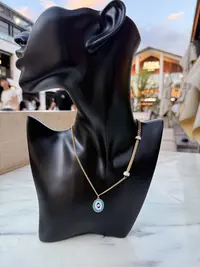 钛钢项链 AB款 蓝眼睛 项链