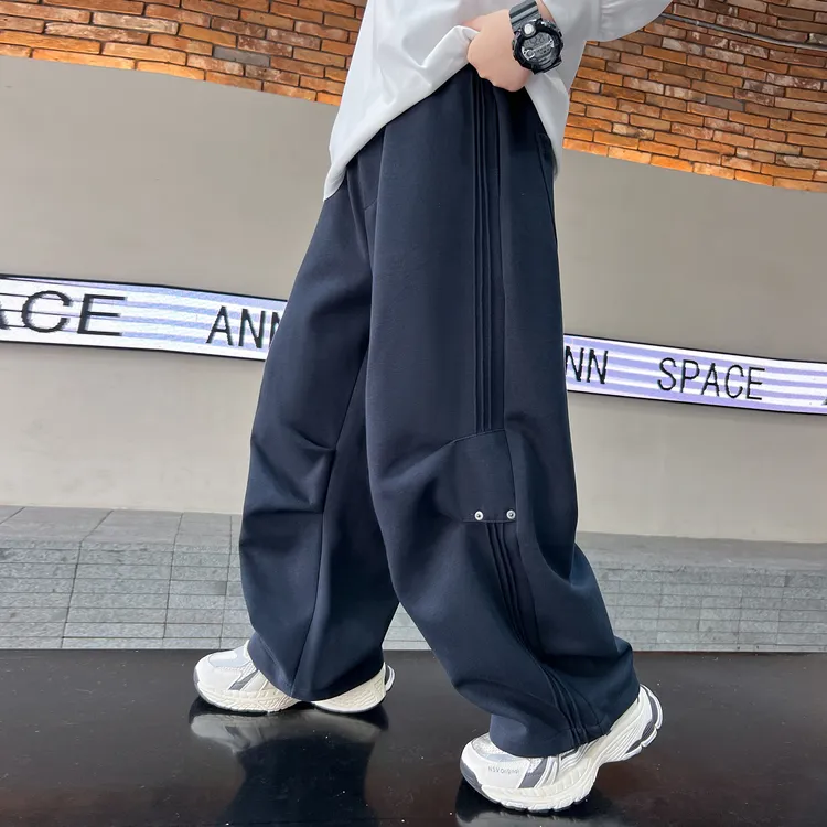 男童卫裤春秋款裤子2025新款儿童运动裤中大童帅气长裤秋装宽松潮