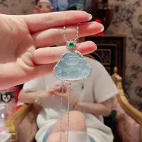 翡翠吊坠(赠链)18K金镶嵌