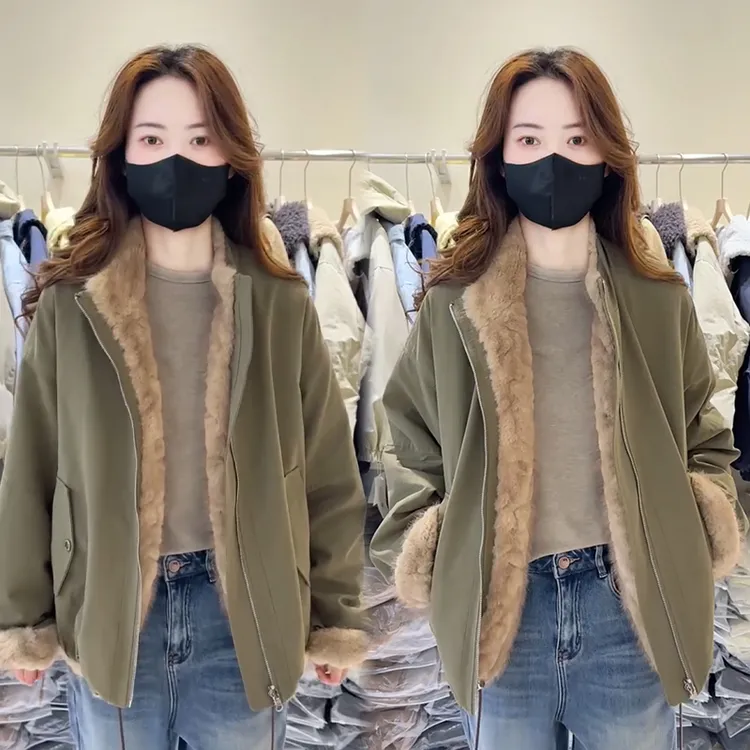 2025秋冬新款时尚显瘦气质网红高档洋气女高级百搭宽松大码外套潮