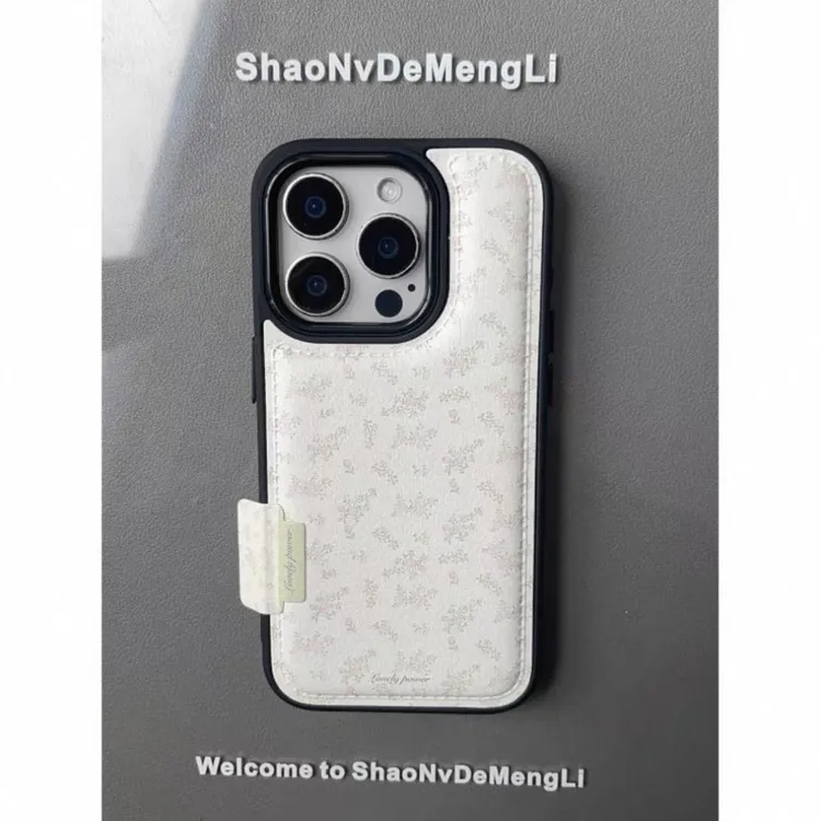 ins秋冬小清新皮质鼓包适用苹果17ProMax手机壳iPhone16新款15p