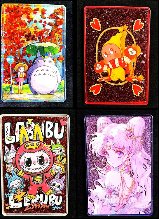 【直播拆】国朝文创大版超大版动漫流沙磁性冰箱贴颜色升级对对碰