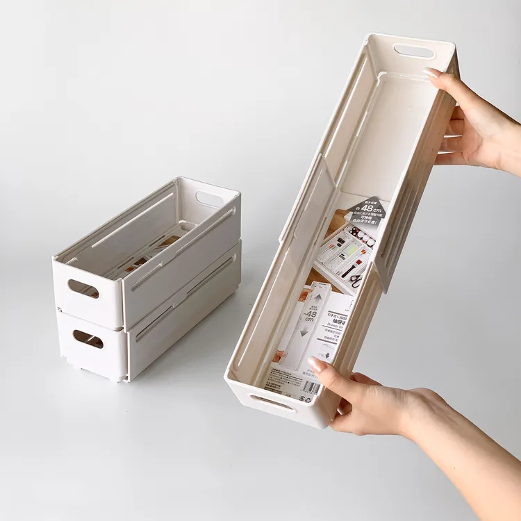 抽屉分隔收纳盒厨房餐具分隔盒桌面杂物盒办公分格化妆整理