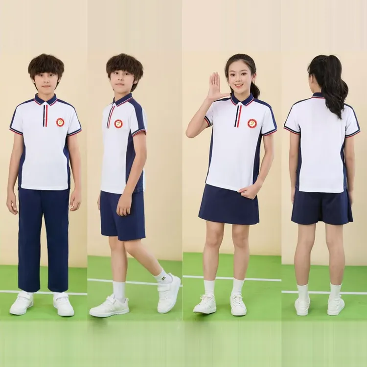 江西萍乡中小学夏季统一透气冰感吸汗初中生短袖长裤运动校服学校