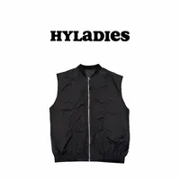 HYLADIESWEAR  『叠穿马甲』原创设计师款斜襟纯色外搭马甲外套女