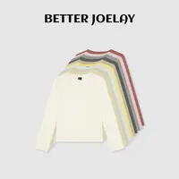 BETTER JOELAY-【薄凯月】时尚百搭T恤长袖慵懒简约休闲风KH3605