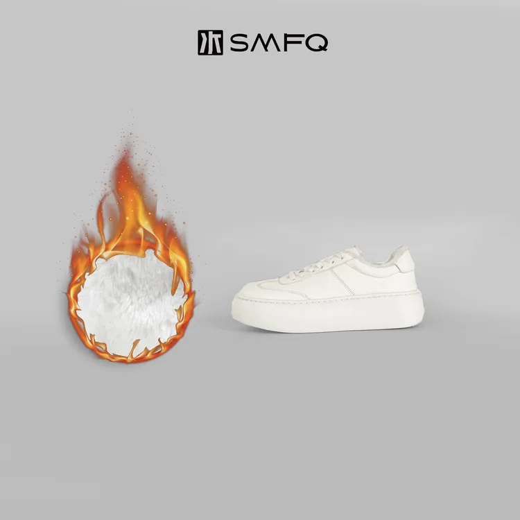 水木夫妻牛皮内绒里百搭厚底休闲运动鞋小白鞋女