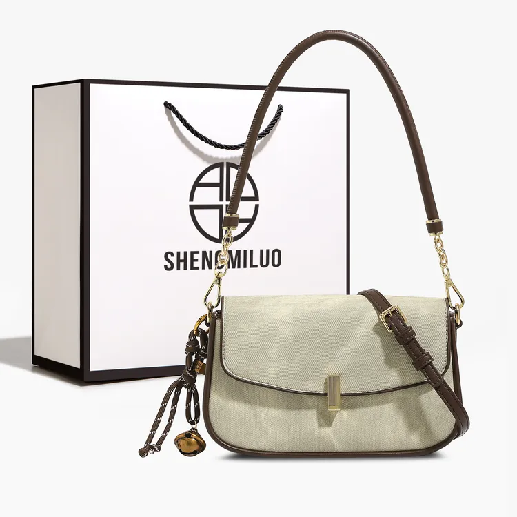 SHENGMILUO/圣米洛轻奢复古单肩包包女通勤斜挎包高级百搭腋下包