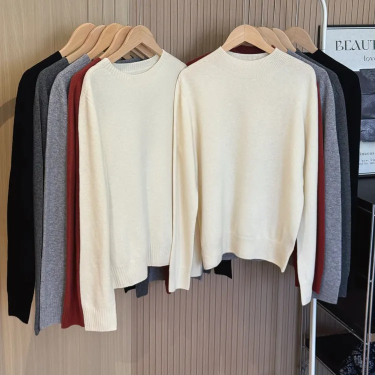 NANA秋冬新款半高领/圆领套头毛衣针织衫羊绒衫重磅好穿！C0530