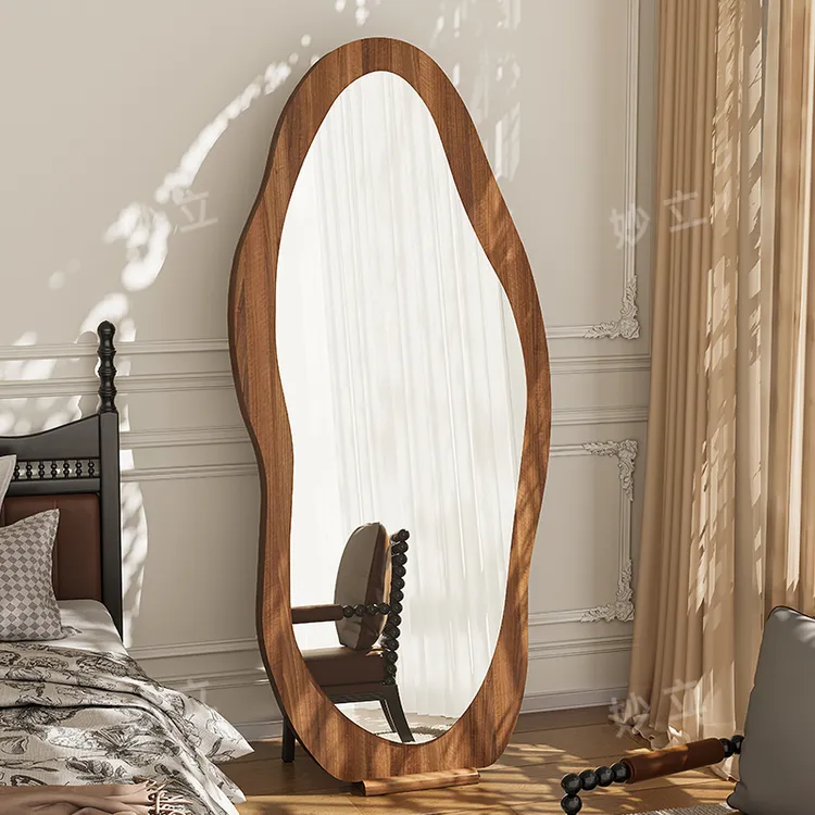 妙立落地穿衣化妆镜中古风全身镜家用卧室换衣镜子服装店试衣镜子