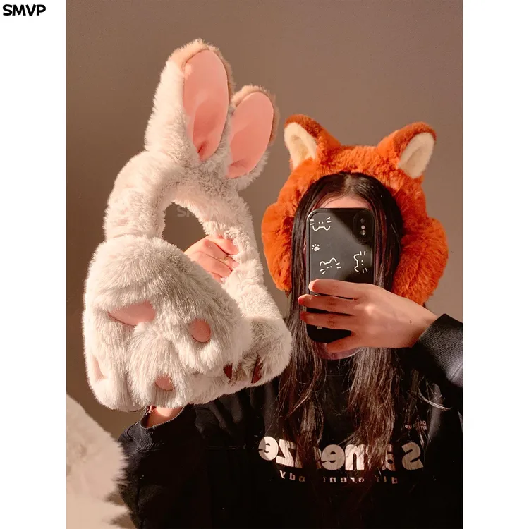 SMVP朱迪尼克狐狸情侣耳罩女冬季保暖防冻可爱护耳套耳包耳捂子