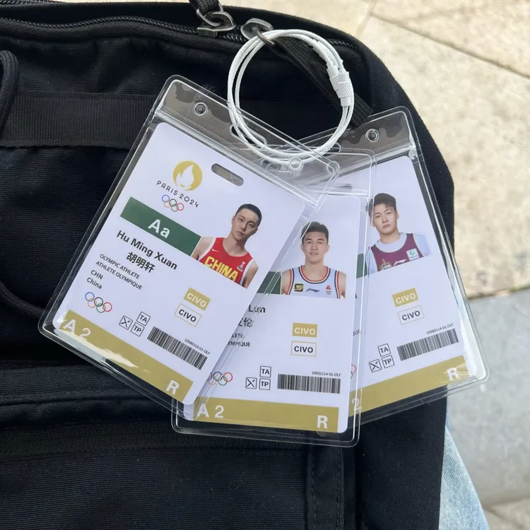 中国男篮巴黎球员参赛卡背包挂件郭艾伦赵睿周边篮球球星礼物