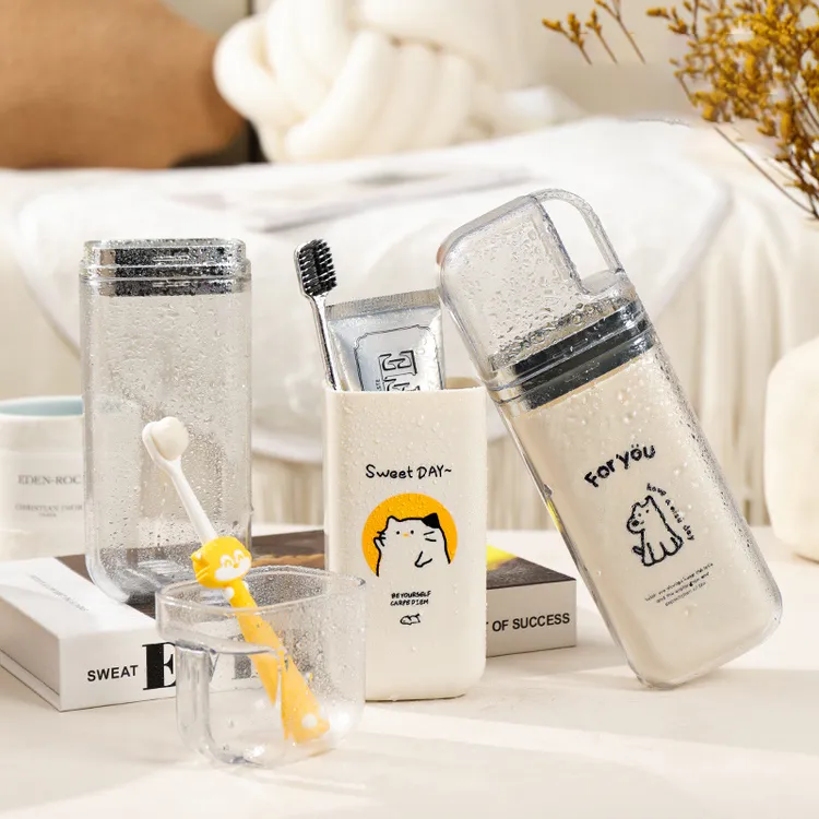 旅行洗漱杯家用儿童情侣牙刷牙膏漱口杯便捷式旅游牙杯牙缸牙具杯